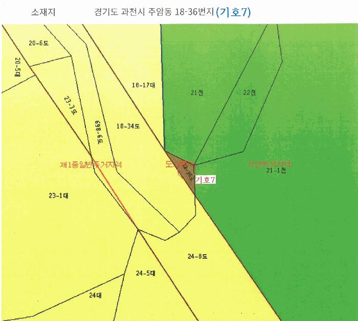 경기도 과천시 주암동 18-1 도로 경매 사진 34