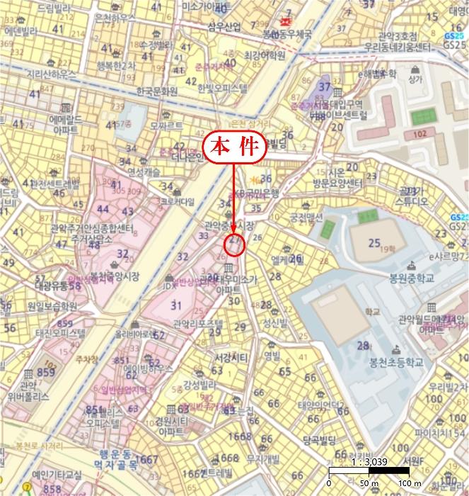 서울특별시 관악구 행운1길 125, 2층202호 (봉천동,시우트리)구) 서울특별시 관악구 봉천동 27-2 근린상가 경매 사진 19