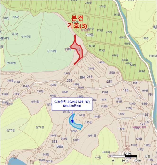 경상북도 김천시 감문면 송북리 243 답 경매 사진 28