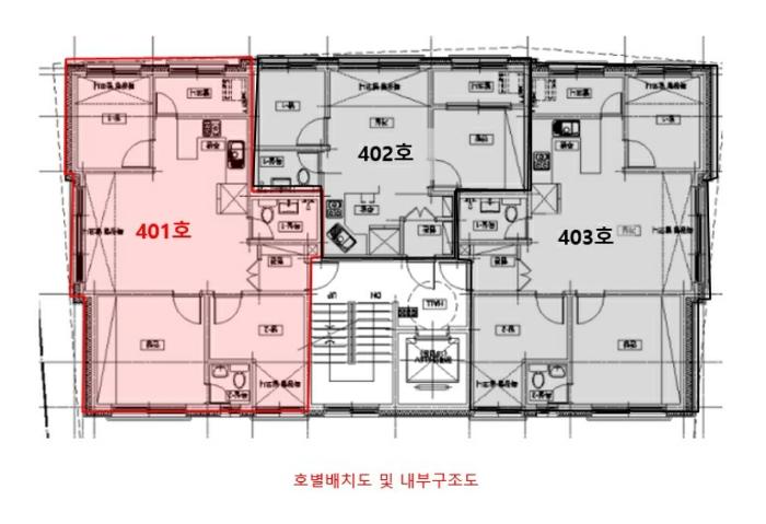 경기도 여주시 청심로 40, 비동 4층401호 (하동,한빛타운)구) 경기도 여주시 하동 417-2 다세대(빌라) 경매 사진 10
