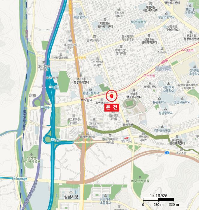 경기도 성남시 중원구 성남동 3135 지앤느모란 7층709호 오피스텔 경매 사진 11