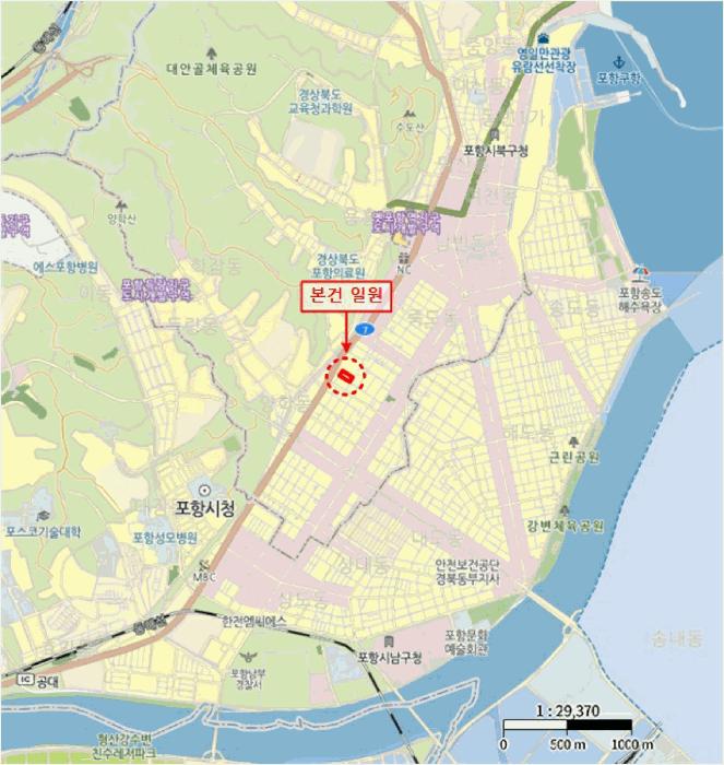 경상북도 포항시 북구 용흥동 615-21 빌드원르헤브3차아파트 8층 805호 아파트 경매 사진 9
