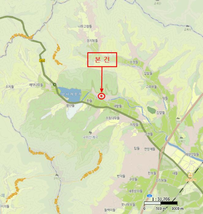 경상북도 경주시 현곡면 가정리 323 대지 경매 사진 5