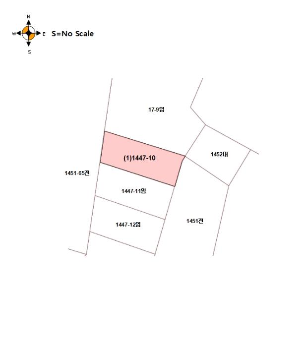 강원특별자치도 평창군 용평면 재산리 1447-10 임야 경매 사진 4