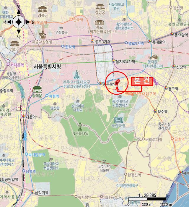 서울특별시 중구 묵정동 35 힐스테이트남산 101동 지1층비103호 근린상가 경매 사진 12