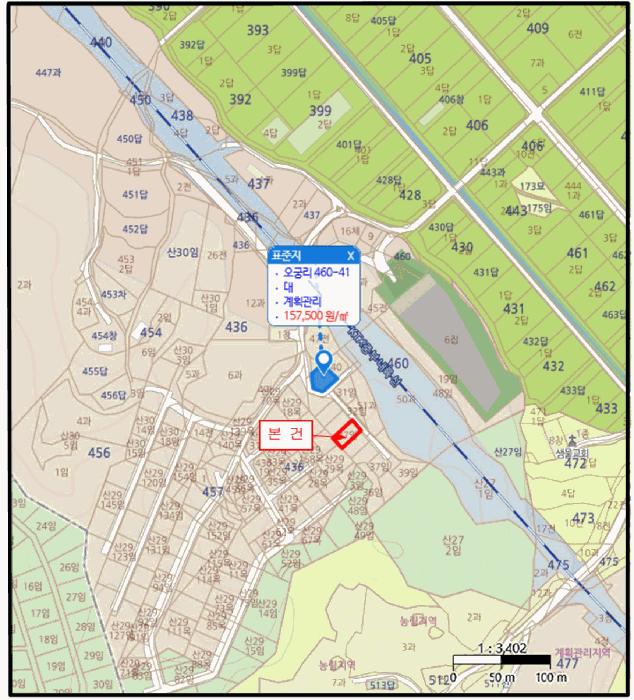 충청북도 음성군 감곡면 오궁리 460-27 임야 경매 사진 9