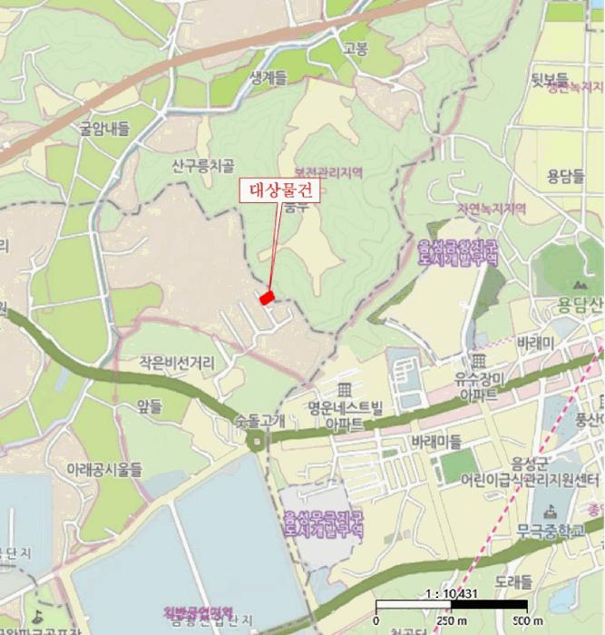 충청북도 음성군 금왕읍 내송리 70-16 임야 경매 사진 10