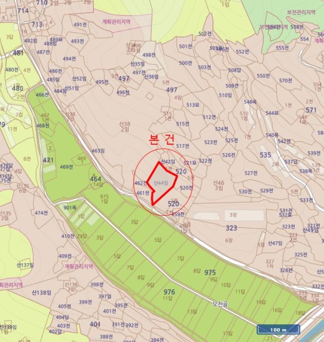 경상남도 의령군 지정면 오천리 산44 임야 경매 사진 5