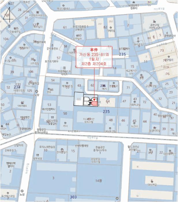 서울특별시 금천구 가산동 235-81 제2층 제204호 오피스텔 경매 사진 10