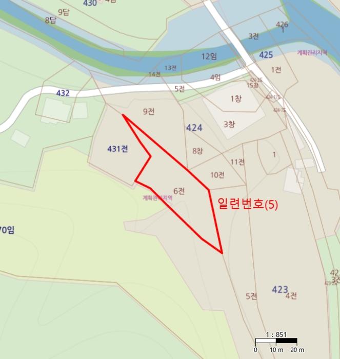 경상북도 영덕군 창수면 창수리 527 하천 경매 사진 23