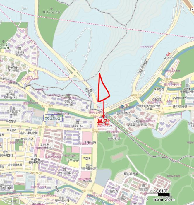 경기도 성남시 중원구 도촌동 산9 임야 경매 사진 22