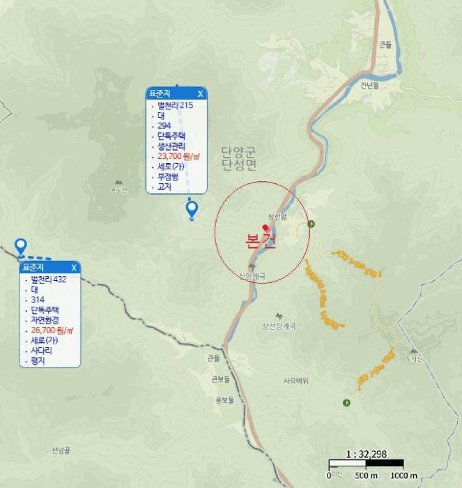 충청북도 단양군 단성면 가산리 749-9 대지 경매 사진 21