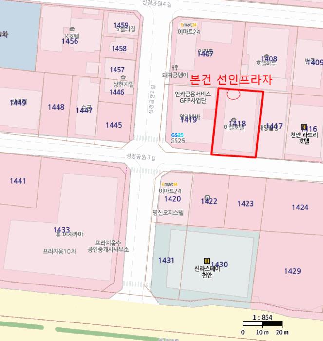 충청남도 천안시 서북구 성정동 1418 선인프라자 1층102호 근린상가 경매 사진 16