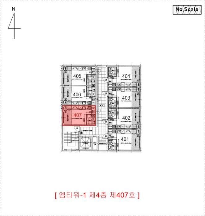 인천광역시 남동구 예술로174번길 36, 4층407호 (구월동,엠타워-1)구) 인천광역시 남동구 구월동 1125-10 다세대(빌라) 경매 사진 9