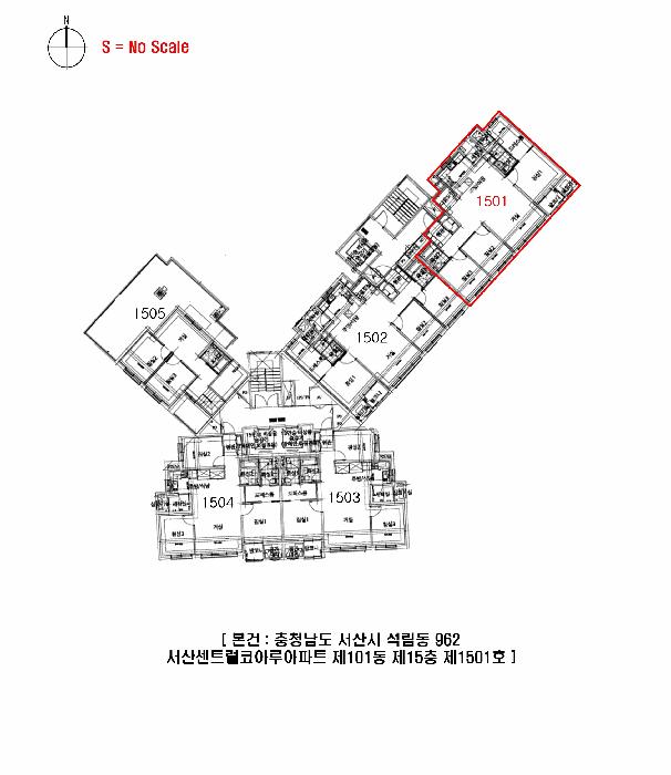 충청남도 서산시 석림동 962 서산센트럴코아루아파트 101동 15층1501호 아파트 경매 사진 8