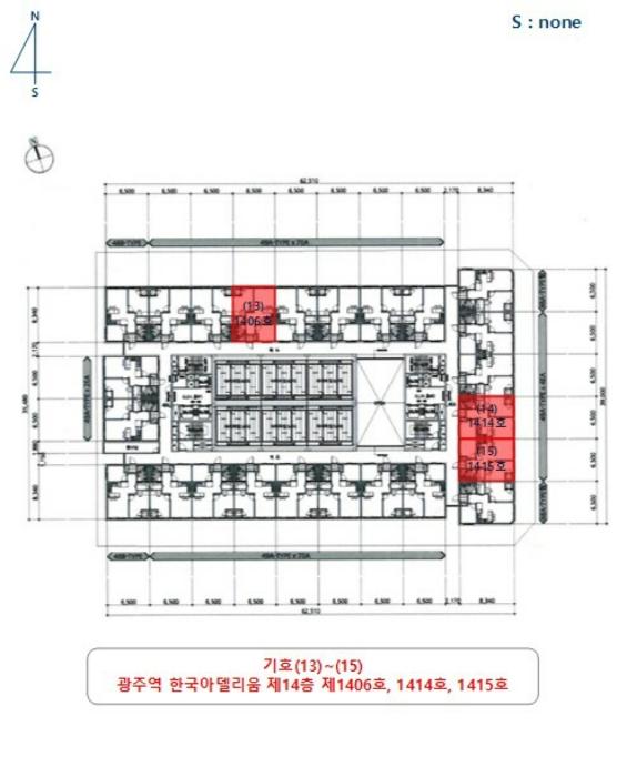 광주광역시 북구 무등로202번길 6, 14층1414호 (신안동,광주역한국아델리움)구) 광주광역시 북구 신안동 121-2 오피스텔 경매 사진 59