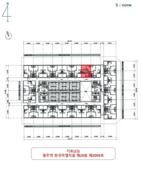 광주광역시 북구 무등로202번길 6, 14층1414호 (신안동,광주역한국아델리움)구) 광주광역시 북구 신안동 121-2 오피스텔 경매 사진 63