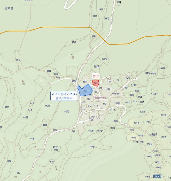 경상북도 김천시 대항면 대성리 125 대지 경매 사진 6