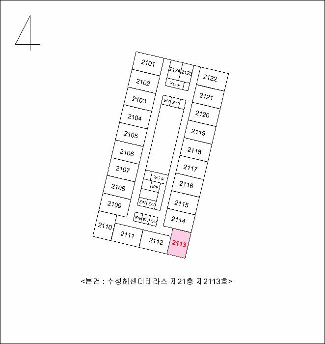 대구광역시 수성구 두산동 87-2 수성헤센더테라스 21층2113호 오피스텔 경매 사진 8