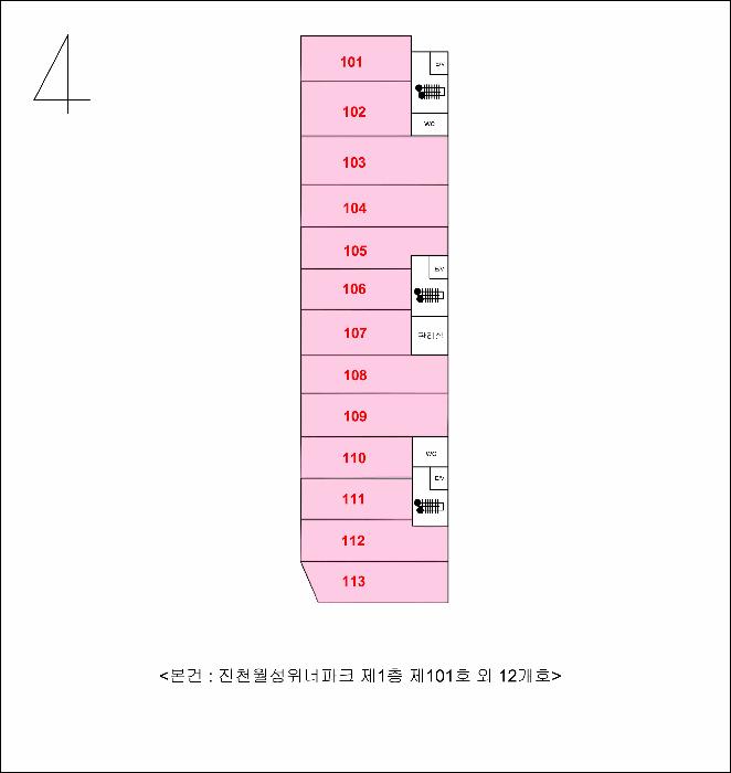 대구광역시 달서구 진천동 78-1 진천월성위너파크 1층101호 근린상가 경매 사진 14