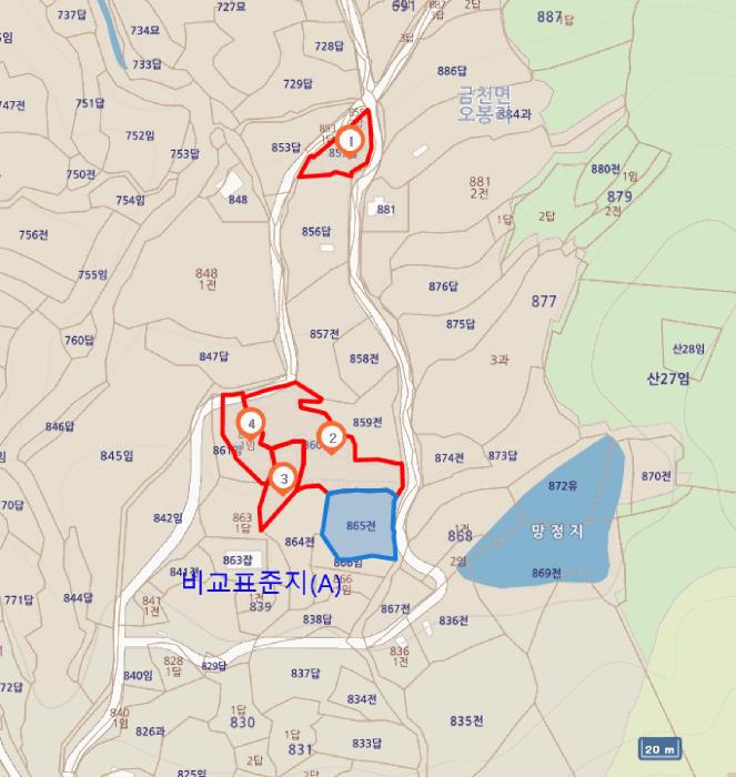 경상북도 청도군 금천면 오봉리 855 답 경매 사진 24