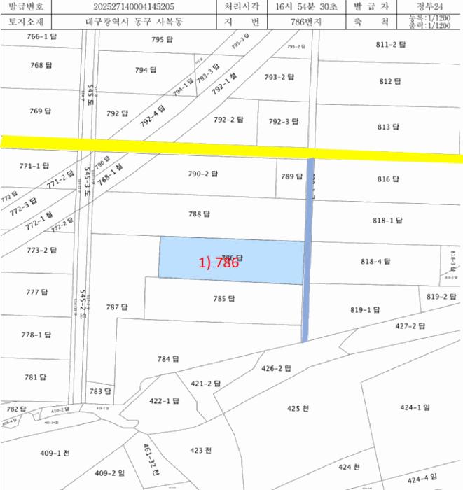대구광역시 동구 사복동 786 답 경매 사진 10