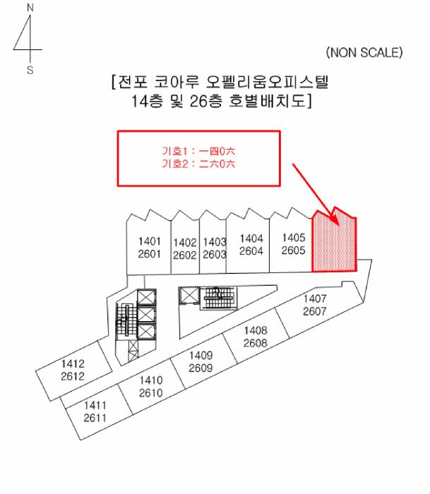 부산광역시 부산진구 전포동 890-32 전포 코아루 오펠리움오피스텔 14층1406호 오피스텔 경매 사진 13
