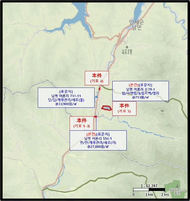 강원특별자치도 인제군 남면 어론리 산78-1 임야 경매 사진 18