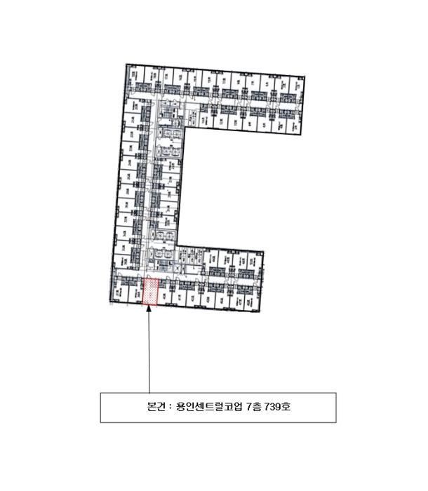 경기도 용인시 처인구 중부대로 1216, 7층739호 (역북동,용인센트럴코업)구) 경기도 용인시 처인구 역북동 370-3 오피스텔 경매 사진 8