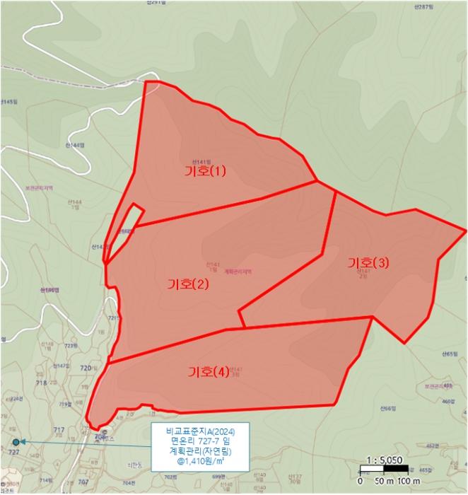강원특별자치도 평창군 봉평면 면온리 산141 임야 경매 사진 9
