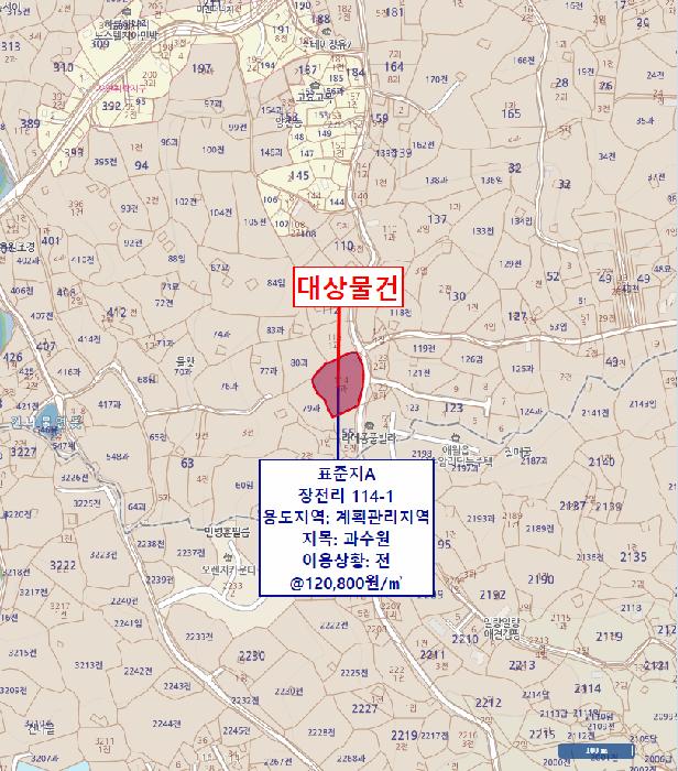 제주특별자치도 제주시 애월읍 장전리 114-1 과수원 경매 사진 12