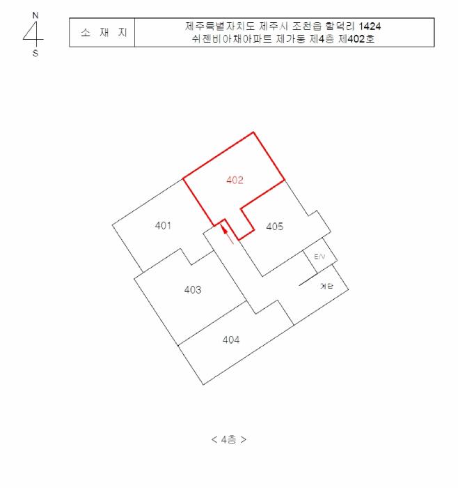 제주특별자치도 제주시 조천읍 함덕리 1424 쉬젠비아채아파트 제가동 제4층 제402호 오피스텔 경매 사진 8