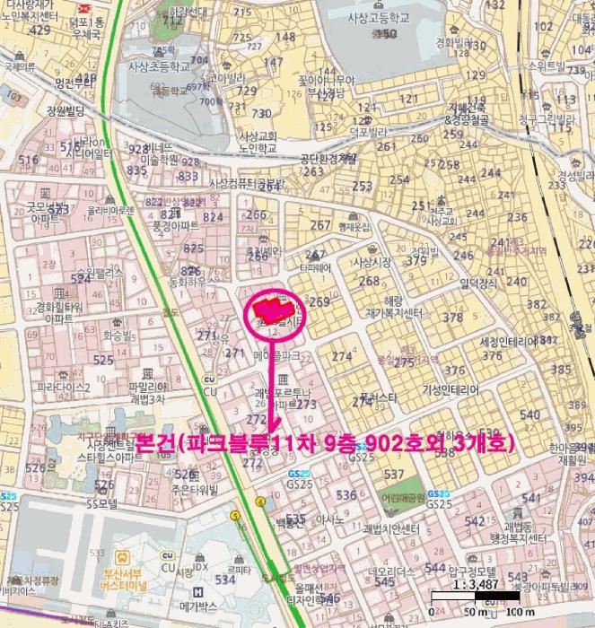 부산광역시 사상구 괘법동 270-9 파크블루11차 3층307호 아파트 경매 사진 17