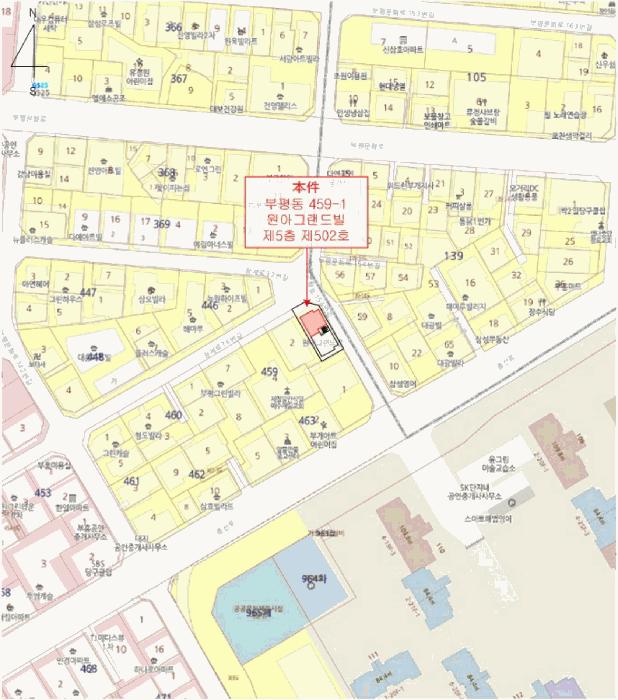 인천광역시 부평구 부평동 459-1 원아그랜드빌 5층502호 다세대(빌라) 경매 사진 12