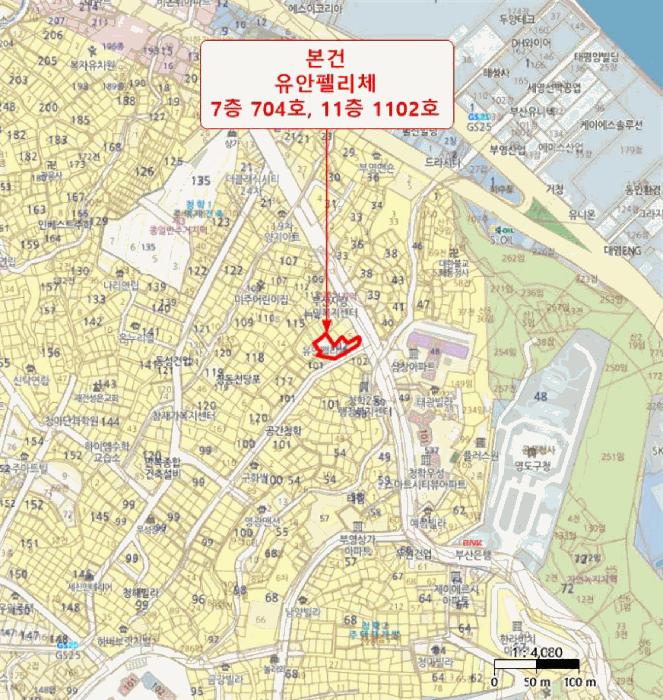 부산광역시 영도구 태종로 390, 7층704호 (청학동,유안펠리체)구) 부산광역시 영도구 청학동 102-11 오피스텔 경매 사진 19