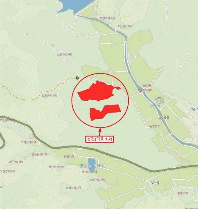 경상남도 거창군 남하면 지산리 산206 임야 경매 사진 12