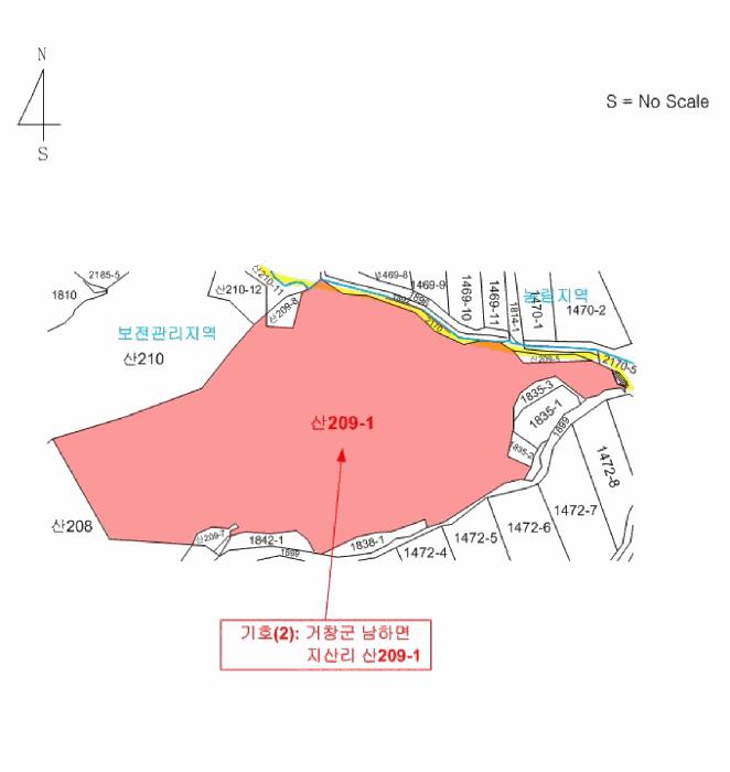 경상남도 거창군 남하면 지산리 산206 임야 경매 사진 14