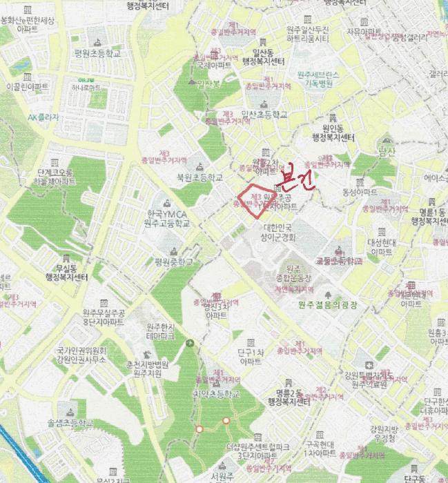 강원특별자치도 원주시 명륜동 802 성원아파트 상가나동 2층204호 근린상가 경매 사진 11