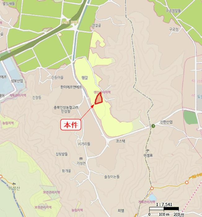충청북도 증평군 도안면 노암리 119-3 답 경매 사진 2