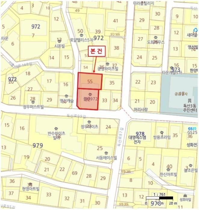 서울특별시 금천구 독산로99길 18, 제3층 제302호 (독산동, 블루972)구) 서울특별시 금천구 독산동 972-32 다세대(빌라) 경매 사진 13