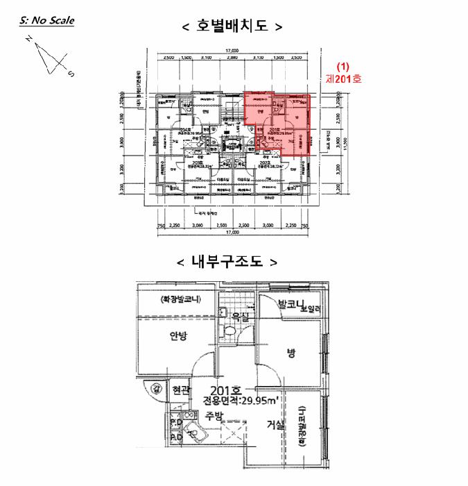서울특별시 금천구 시흥동 1-20 한백아트7차 제2층 제201호 다세대(빌라) 경매 사진 10