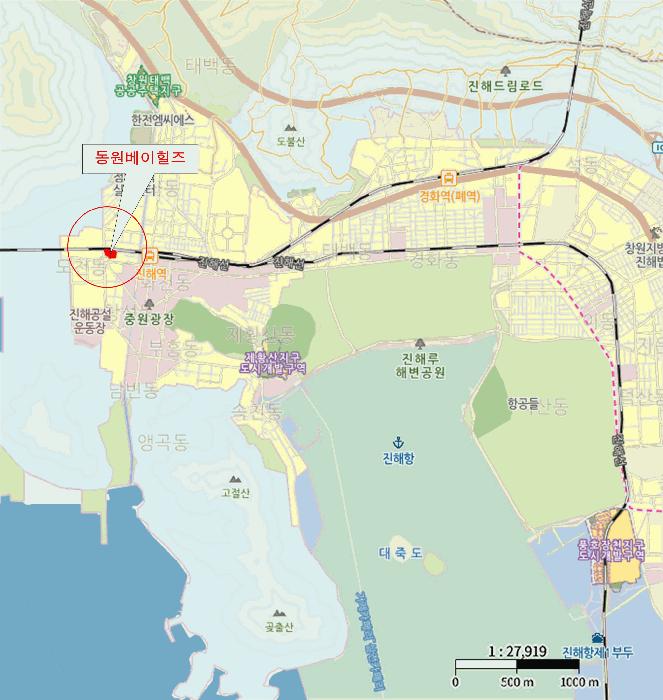 경상남도 창원시 진해구 여좌동 760-56 동원베이힐즈 10층1004호 오피스텔 경매 사진 12
