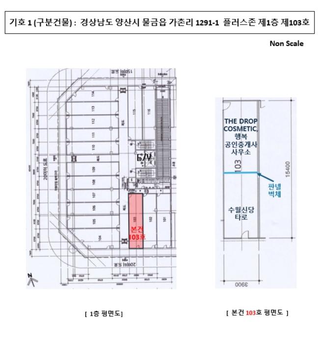 경상남도 양산시 물금읍 야리로 127, 1층103호 (플러스존)구) 경상남도 양산시 물금읍 가촌리 1291-1 근린상가 경매 사진 12