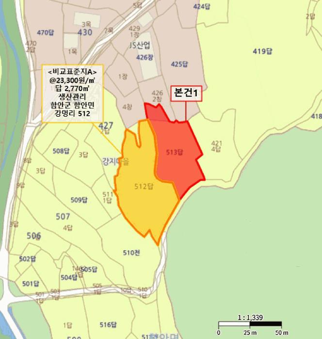 경상남도 함안군 함안면 강명리 513 답 경매 사진 12