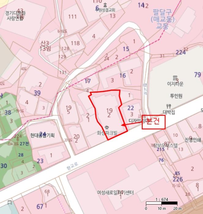 경기도 수원시 팔달구 향교로 119, 5층504호 (교동,화성파크빌)구) 경기도 수원시 팔달구 교동 19-2 오피스텔 경매 사진 13