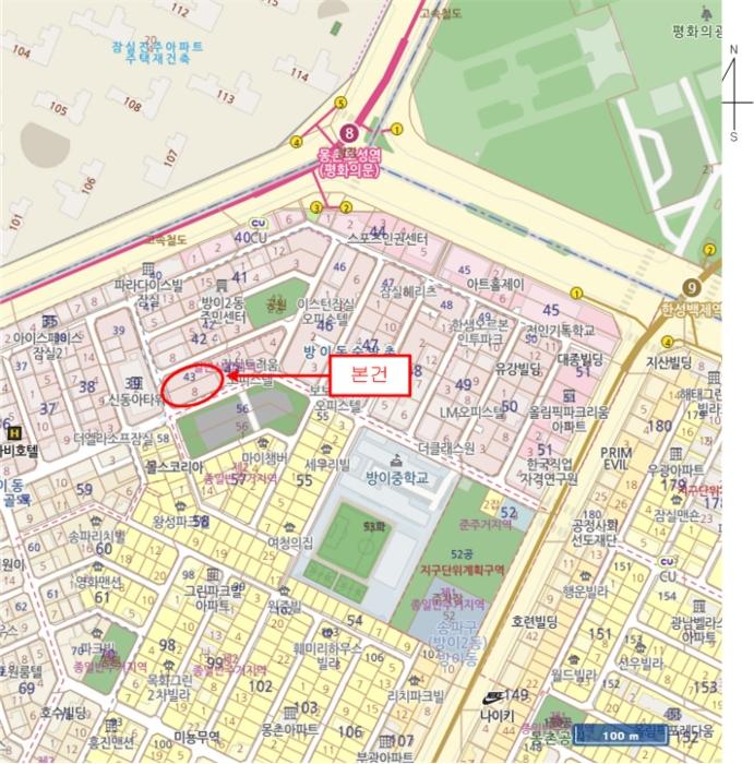 서울특별시 송파구 오금로11길 37, 2층상가207호 (방이동,대명벨리온)구) 서울특별시 송파구 방이동 43 근린상가 경매 사진 22