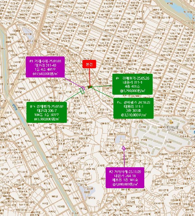 경기도 파주시 조리읍 대원리 311-1 삼성타운 4층402호 다세대(빌라) 경매 사진 12