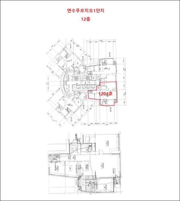 인천광역시 연수구 벚꽃로 130-3, 12층101동-1204호 (연수동,연수푸르지오1단지)구) 인천광역시 연수구 연수동 593-4 오피스텔 경매 사진 7