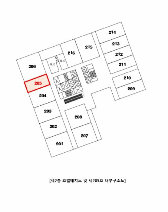 서울특별시 금천구 가산동 371-106 가산더블유센터 제2층 제205호 오피스텔 경매 사진 10