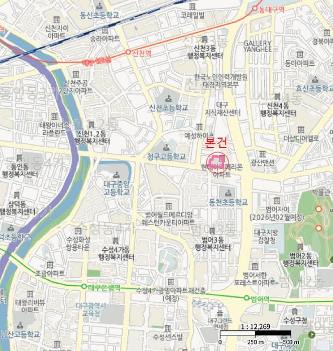 대구광역시 동구 신천동 148-4 현대하이페리온1단지 1층110호 근린상가 경매 사진 15